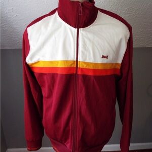 Le Tigre Red and White Jacket with Orange Accents, Vintage